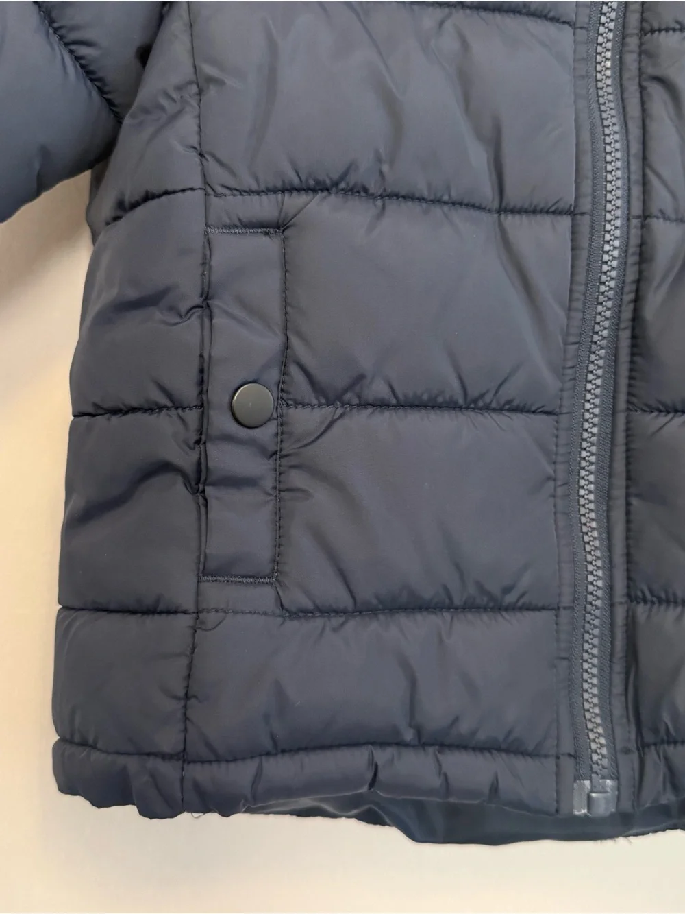 H&M Dark Navy Puffer Jacket with Hood Kids Boy Toddler 3-4